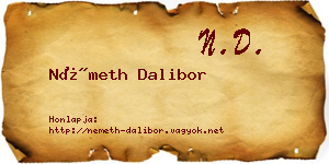 Németh Dalibor névjegykártya